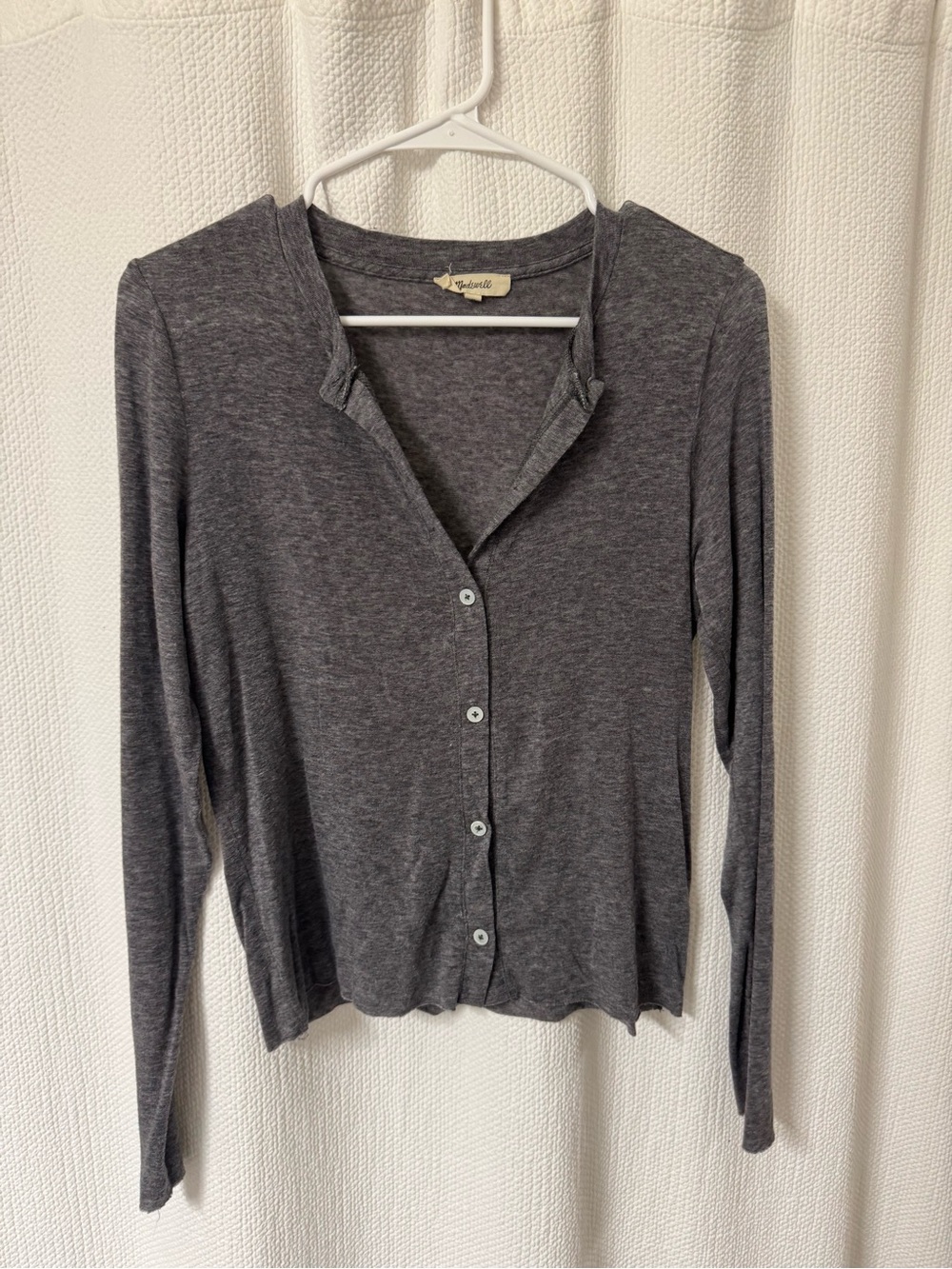 Madewell Gray Heathered Short-Sleeve Tee